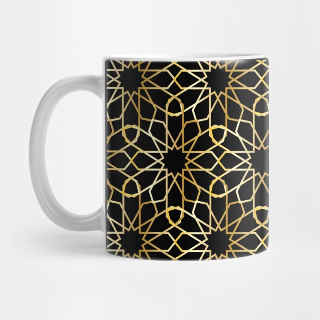 Arabic Moroccan Golden Pattern by ArticArtac